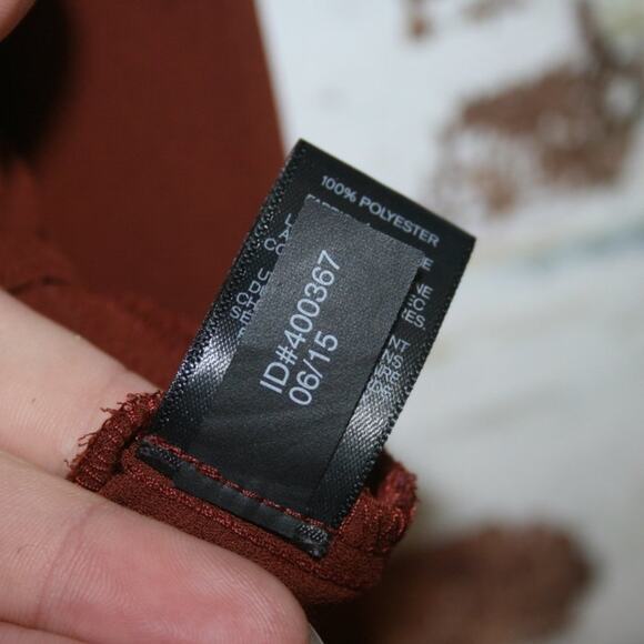 Express Embroidered Crochet Neckline Flowing Top - Picture 7 of 8